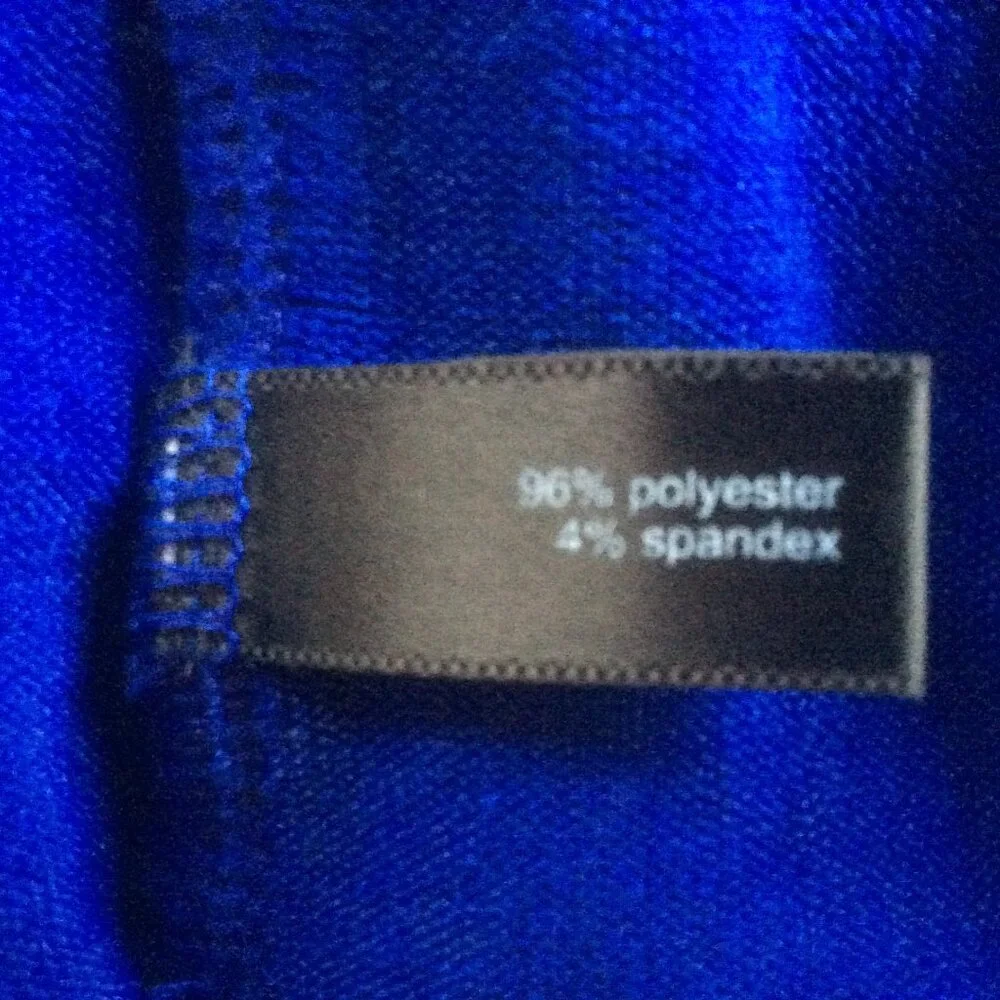 Express Royal Blue Asymmetrical Liquid Travel Top Size Large - Picture 3 of 6